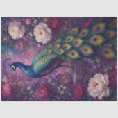 Hemelse Pauw Pioen Decoupage Tissuepapier (Voorkant)