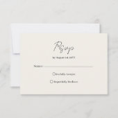 Hemelse pauwenveren Elegante bruiloft RSVP Kaartje (Voorkant)