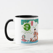 Hemelse peddel dans zwart & wit mok (Links)