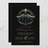 Hemelse pijl Cosmic Black Gold Boogschutter Kaart (Voorkant / Achterkant)