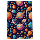 Hemelse planeten en sterren medium cadeauzakje (Voorkant)