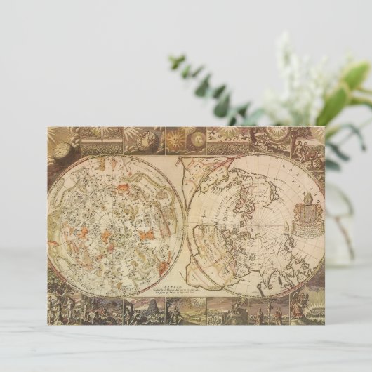  hemelse planisfeer kaart door Joseph Moxon (Staand voorkant)