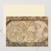 hemelse planisfeer kaart door Joseph Moxon (Voorkant / Achterkant)