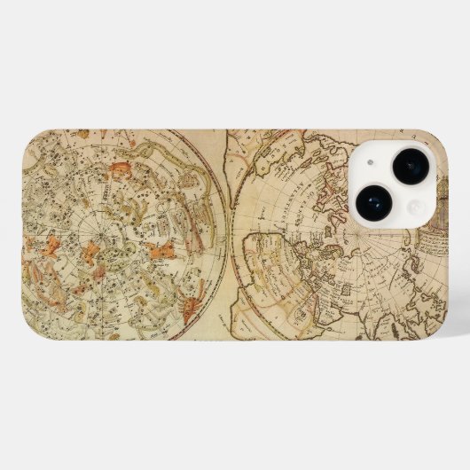 hemelse planisfeer kaart door Joseph Moxon Case-Mate iPhone Case (Achterkant (horizontaal))