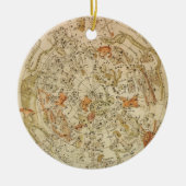 hemelse planisfeer kaart door Joseph Moxon Keramisch Ornament (Voorkant)