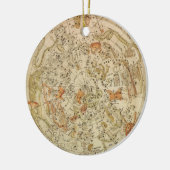 hemelse planisfeer kaart door Joseph Moxon Keramisch Ornament (Links)