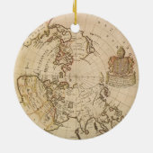 hemelse planisfeer kaart door Joseph Moxon Keramisch Ornament (Achterkant)