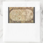  hemelse planisfeer kaart door Joseph Moxon Rechthoekige Sticker (Tas)