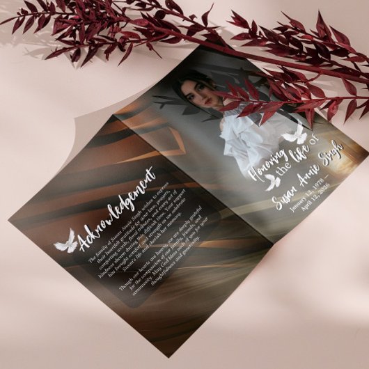 Hemelse Poorten Viering van het Leven Uitvaartprog Flyer