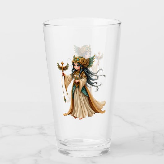 Hemelse Priesteres van de Gouden Piramide. Glas (Voorkant)