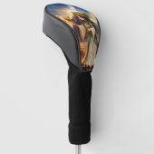 Hemelse Priesteres van de Gouden Piramide. Golfheadcover (Schuin)