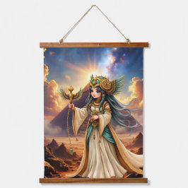 Hemelse Priesteres van de Gouden Piramide. Hangend Wandkleed