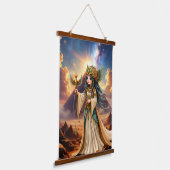 Hemelse Priesteres van de Gouden Piramide. Hangend Wandkleed (Gebogen)