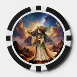 Hemelse Priesteres van de Gouden Piramide. Poker Chips