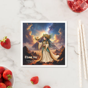 Hemelse Priesteres van de Gouden Piramide Servet