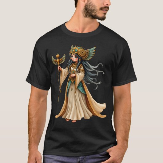 Hemelse Priesteres van de Gouden Piramide. T-shirt (Voorkant)