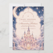 Hemelse Prinsessen Kasteel Baby Shower Kaart (Voorkant)