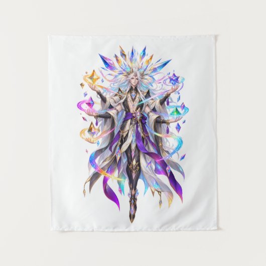 Hemelse Prisma Godin Fantasy Muur Kunst Wandkleed (Voorkant)