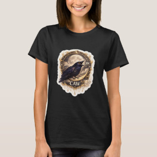 Hemelse Raaf Maan Gothische Nacht Natuur Vibes T-shirt
