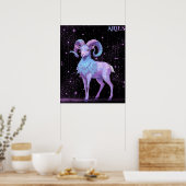 Hemelse Ram – Astrologie Kunst Poster (Keuken)