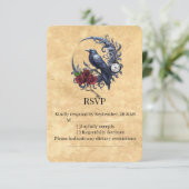 Hemelse Raven RSVP De Timeloze Nocturne Kaartje (Staand voorkant)