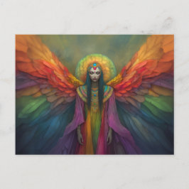 Hemelse Regenboog Godin Engel Geest Gids Kunst Briefkaart