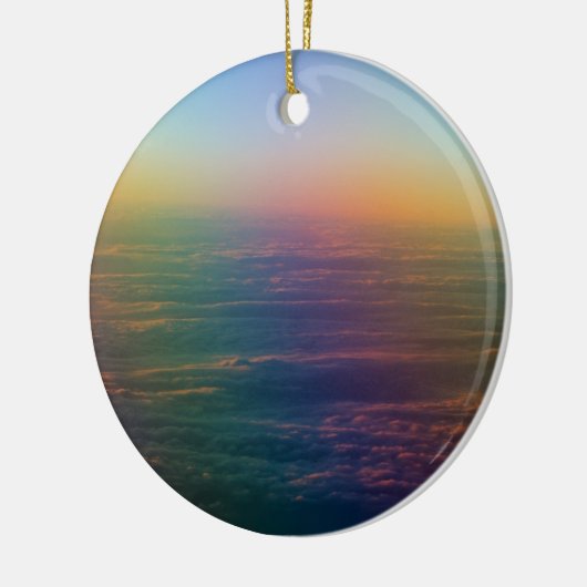 Hemelse regenboog keramisch ornament (Links)