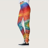 "Hemelse regenboogdromen: Y2K esthetische Leggings (Links)