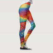 "Hemelse regenboogdromen: Y2K esthetische Leggings (Rechts)