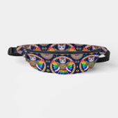 Hemelse Retro Regenboog Kat Engelenvleugels Tas (Voorkant)