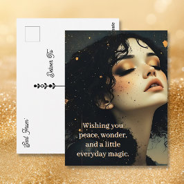 Hemelse Reverie / Sterrenstof & Schaduwen Zeggen H Briefkaart