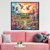 hemelse rivier canvas afdruk (Insitu (Woonkamer))