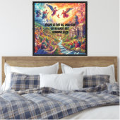 hemelse rivier canvas afdruk (Insitu (Slaapkamer))