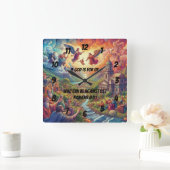 hemelse rivier vierkante klok (Huis)