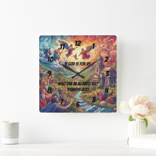 hemelse rivier vierkante klok (Huis)