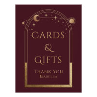 Hemelse Rode Gouden Zon Maan Sterren Kaarten & Ges