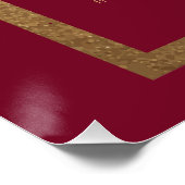 Hemelse Rode Gouden Zon Maan Sterren Oh Snap Perfect Poster (Hoek)