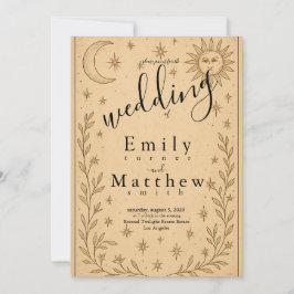 Hemelse Romance - Maan en Zon Ontwerp Kaart