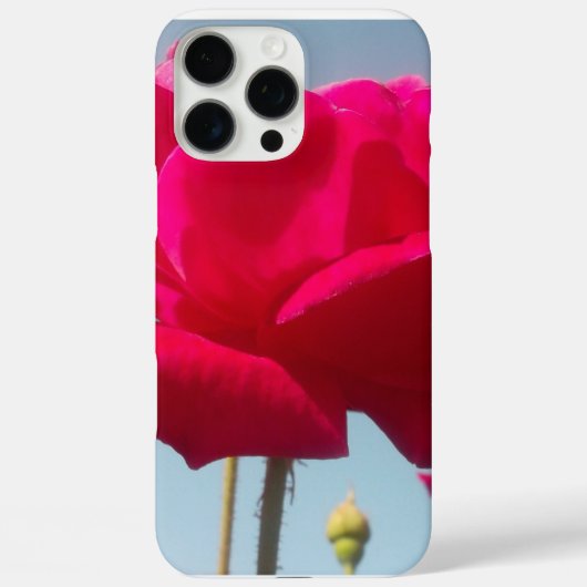 Hemelse Roos | Mooie Rode Bloem Tegen Blauw Case-Mate iPhone Case (Achterkant)