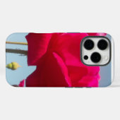 Hemelse Roos | Mooie Rode Bloem Tegen Blauw Case-Mate iPhone Case (Achterkant (horizontaal))