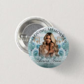 Hemelse Rozentuin Herdenkingsbadge LIA004 Ronde Button 3,2 Cm (Voorkant /achterkant)