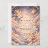 Hemelse Ruimtevaarder Neutrale Baby Shower Kaart (Voorkant)