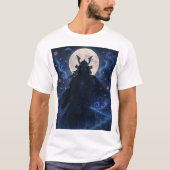 Hemelse Samurai T-shirt | Dark Fantasy Anime War (Voorkant)