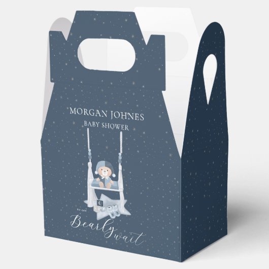 Hemelse Schattigee Beer Baby shower Bedankdoosjes (Geopend)