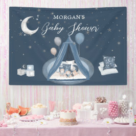 Hemelse Schattigee Beer Baby shower Spandoek