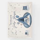 Hemelse Schattigee Beer Baby shower Spandoek (Verticaal)