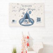 Hemelse Schattigee Beer Baby shower Spandoek (Insitu)