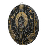 Hemelse schedel nachtelijke hemel dartbord (Voorkant Rechts)