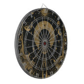 Hemelse schedel nachtelijke hemel dartbord (Voorkant Links)