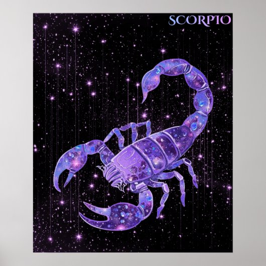 Hemelse Schorpioen – Astrologie Kunst Poster (Voorkant)
